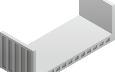 Kontenery morskie z otwartym dachem i bokiem (flat rack containers)