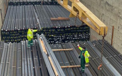 Loading in Szczecin of next shipment – over 3,000 tons steel profiles for our client in UK