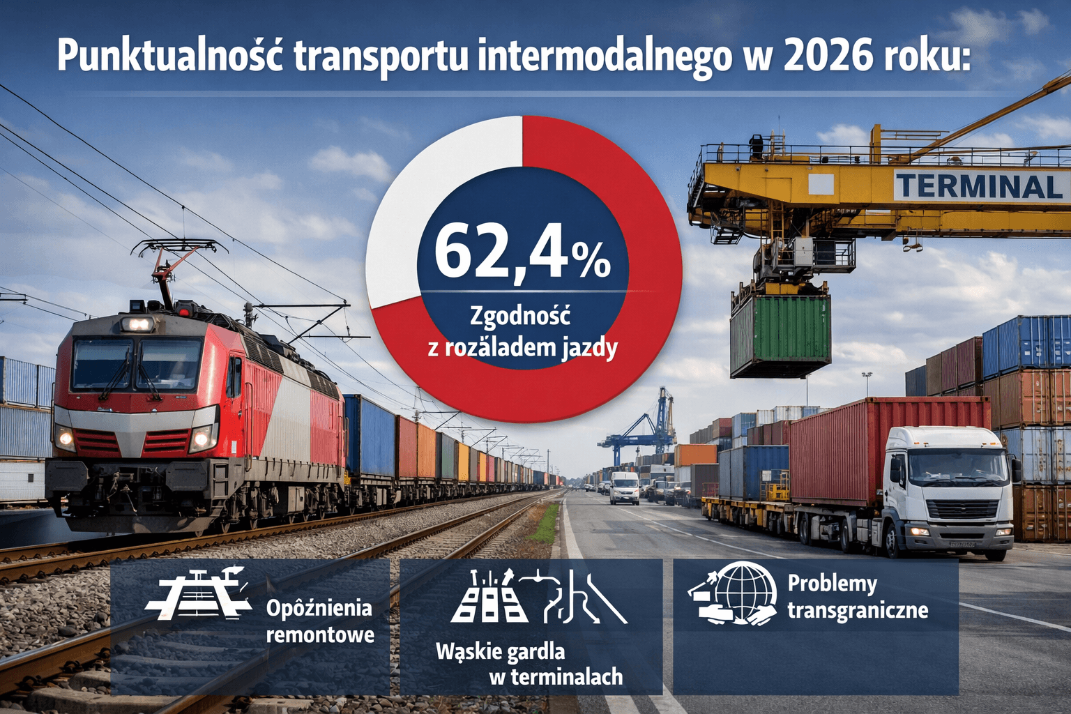 Punktualność transportu intermodalnego w 2026