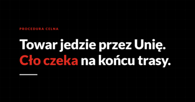 Dokument T1: tranzyt celny towarów