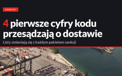 Sankcyjne kody HS: listy sankcyjne, źródła i screening towaru
