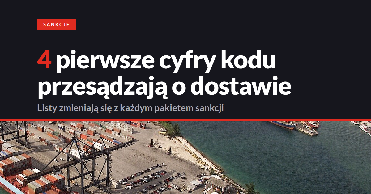 Sankcyjne kody HS a screening towaru w spedycji Widok z lotu ptaka na terminal kontenerowy z dźwigami i stosami kontenerów przy nabrzeżu